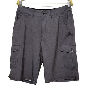 BKE Hybrid Athletic Fit Cargo Golf Board Shorts Mens 29x11 Gray Patterned